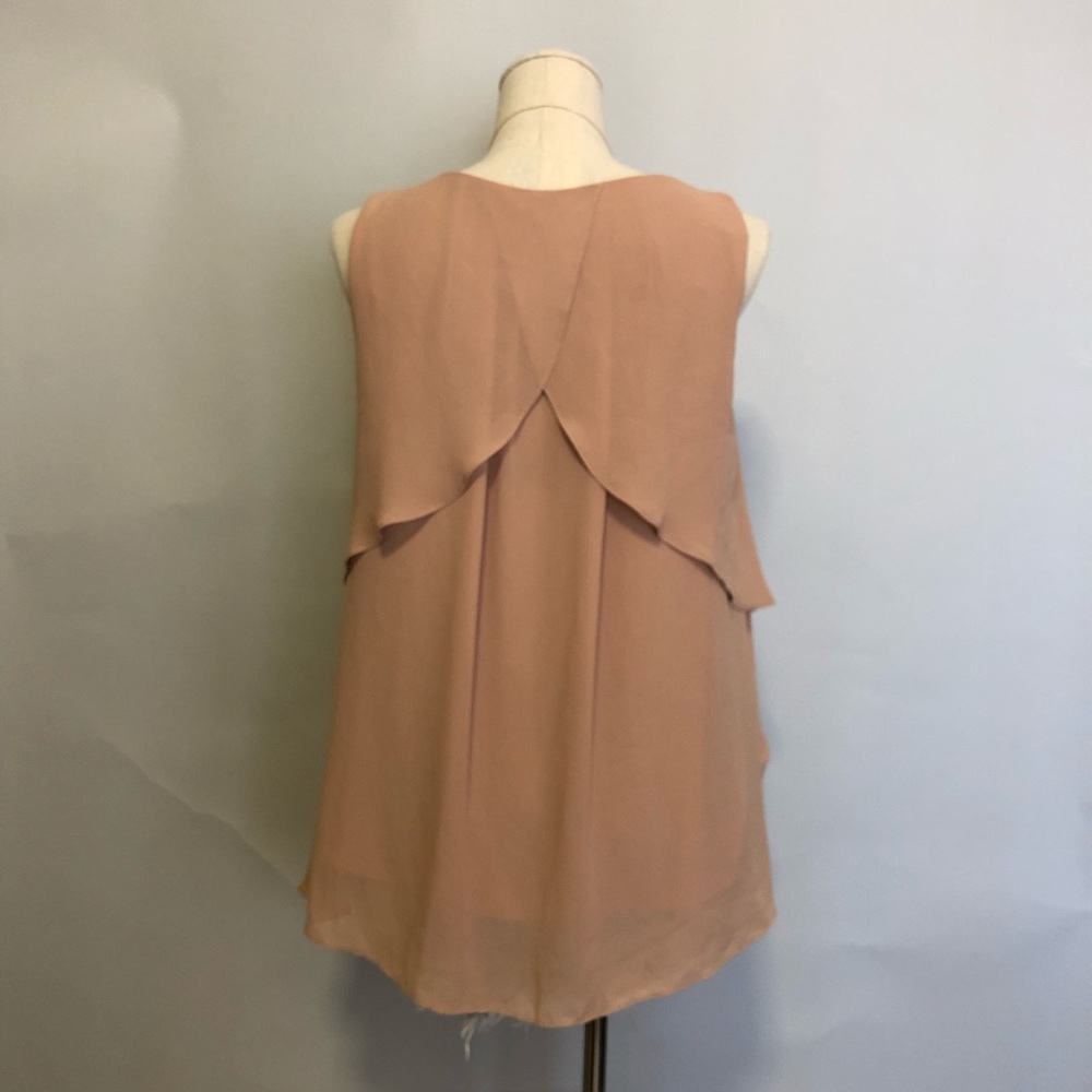 CHIFFON SLEEVELESS TOP - Picture 2 of 6